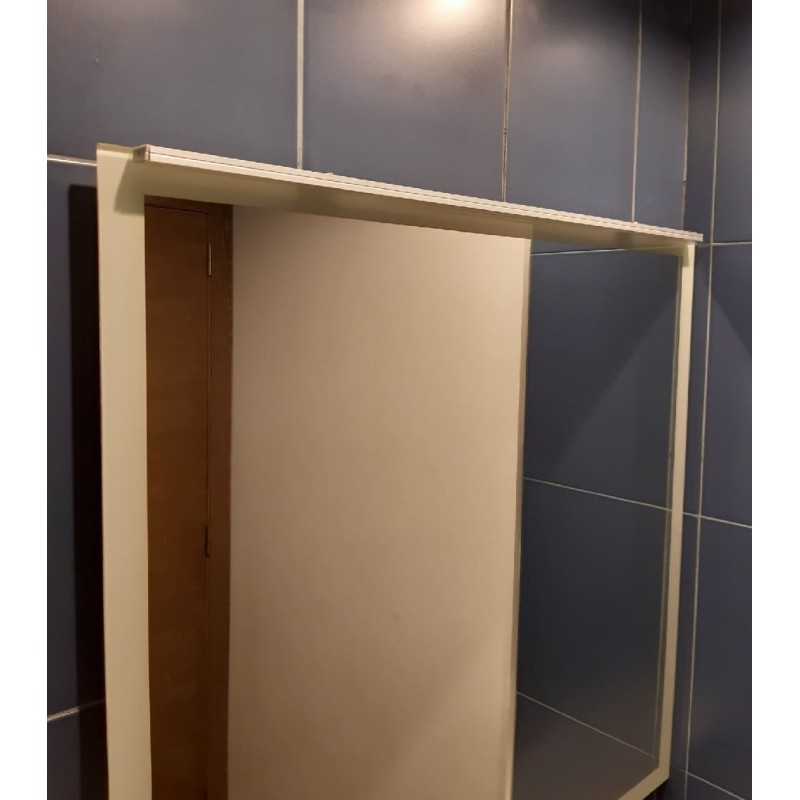 Aplique aluminio led 122cm mini para espejo baño maquillaje