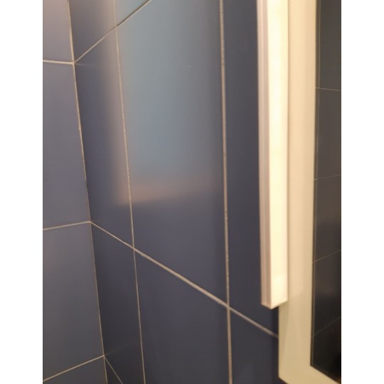 Aplique aluminio led 122cm mini para espejo baño maquillaje