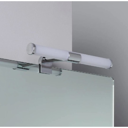 Aplique aluminio 58cm espejo baño maquillaje bora