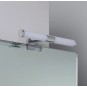 Aplique aluminio 58cm espejo baño maquillaje bora