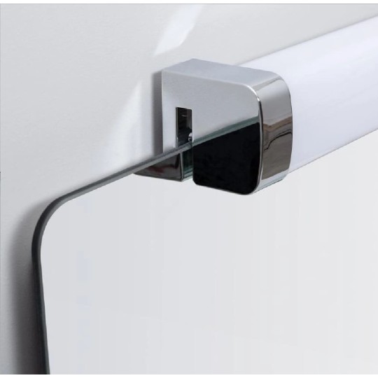 Aplique aluminio 58cm espejo baño maquillaje bora