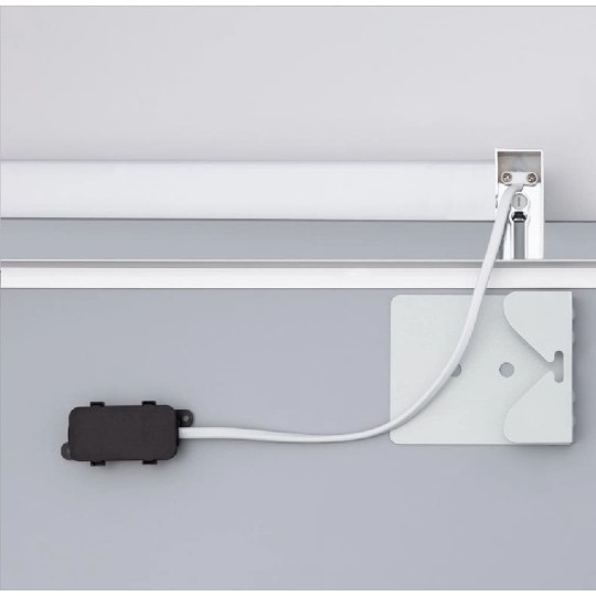 Aplique aluminio 58cm espejo baño maquillaje bora