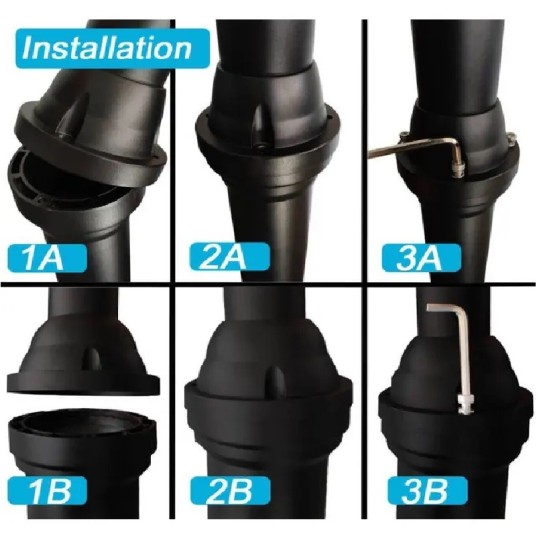 Columna Telescópica  Aluminio 4 mts