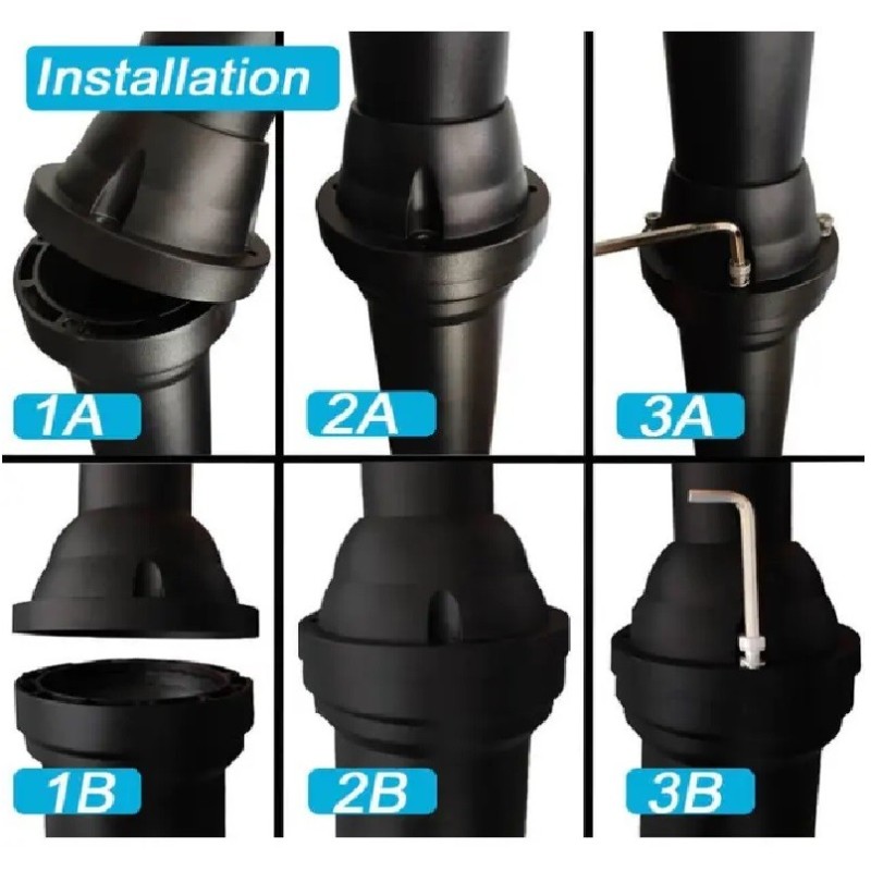 Columna Telescópica  Aluminio 4 mts