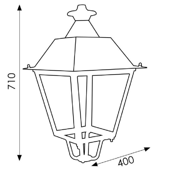 Farola Villa Acero en oferta
