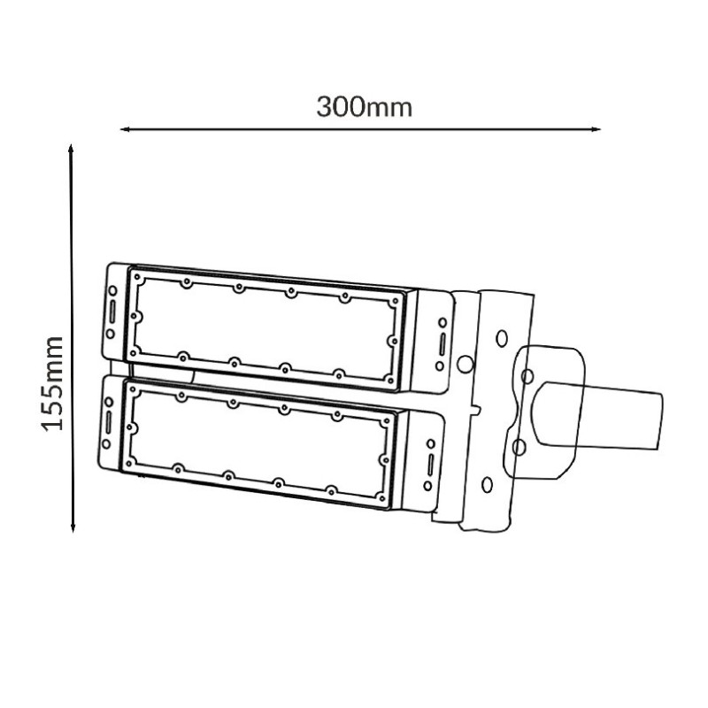 Foco Proyector led RGB DMX 100W Work Profesional