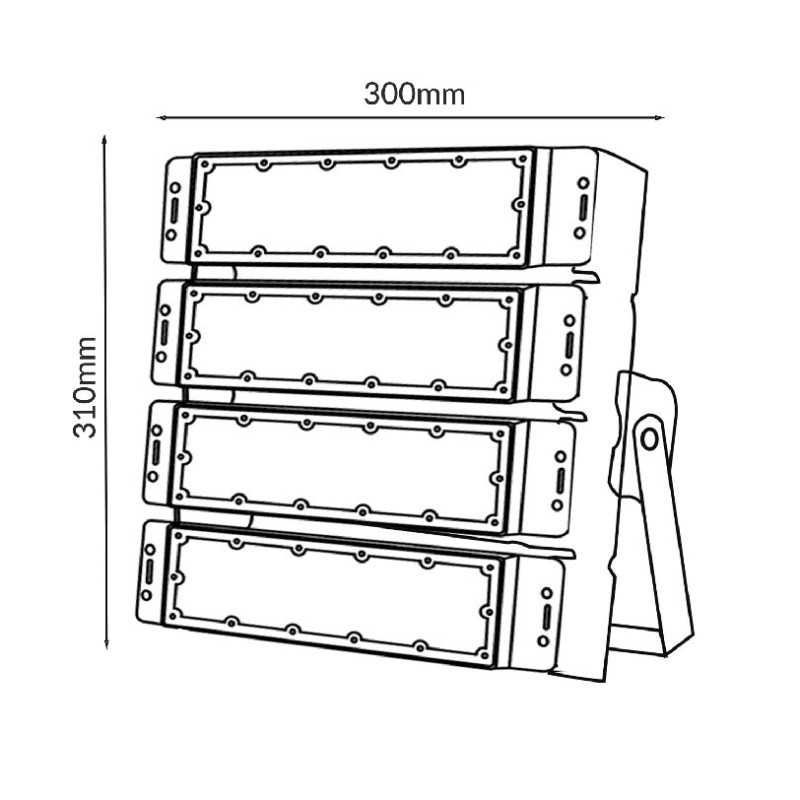 Foco Proyector led RGB DMX 200W Work Profesional