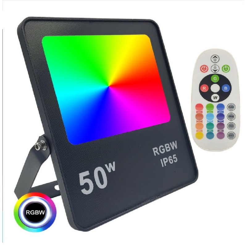 Foco Proyector led RGB +W 50W Dob