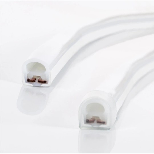 Tira Led Neón Regulable 220v Semicircular Bobina 50 m en varios colores