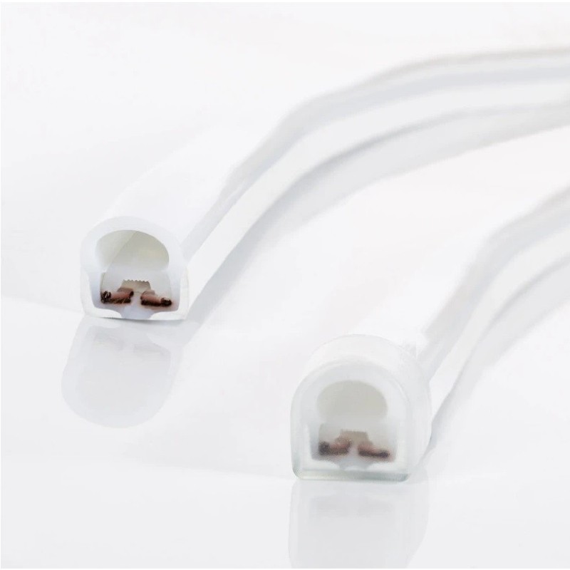 Tira Led Neón Regulable 220v Semicircular Bobina 50 m en varios colores