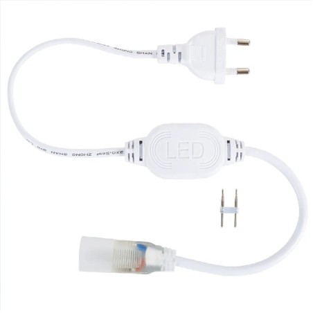 Alimentador led neón semicircular 220v