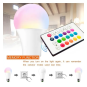 Bombilla LED RGB con mando a distancia IR con memoria