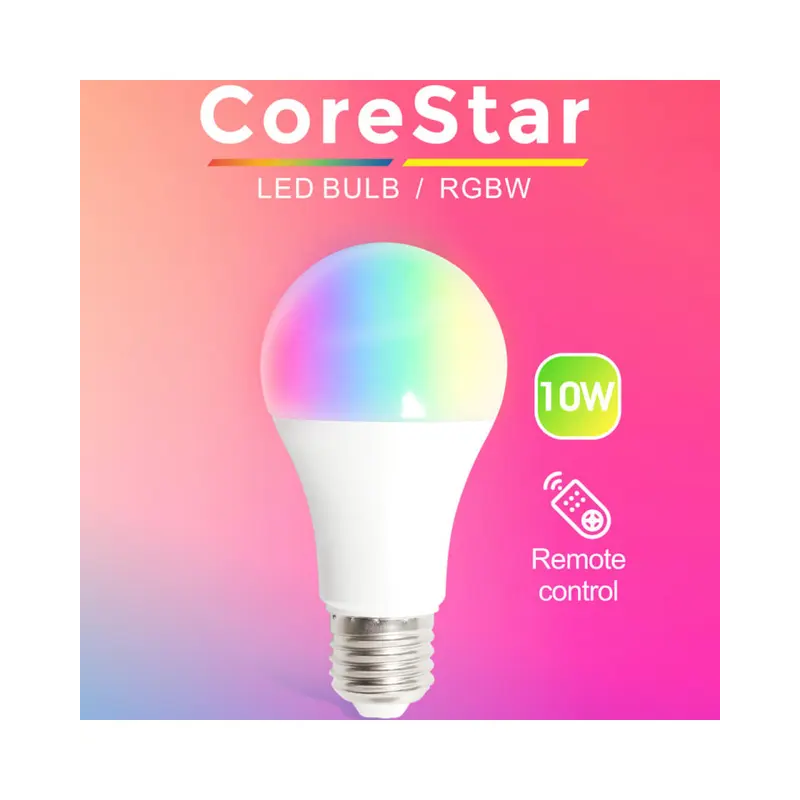 Bombilla LED RGB con mando a distancia IR 10W