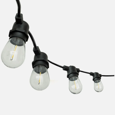 Guirnalda Exterior LED Impermeable con Bombillas | Focosdeleds
