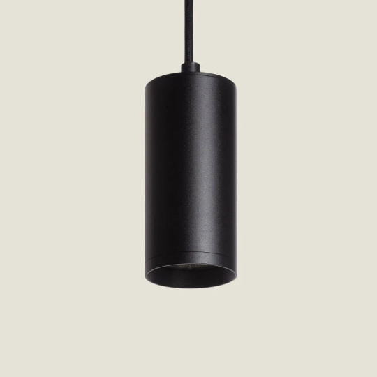 Lámpara Colgante de Aluminio en Negro