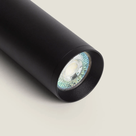 Lámpara Colgante de Aluminio de Cerca en Negro