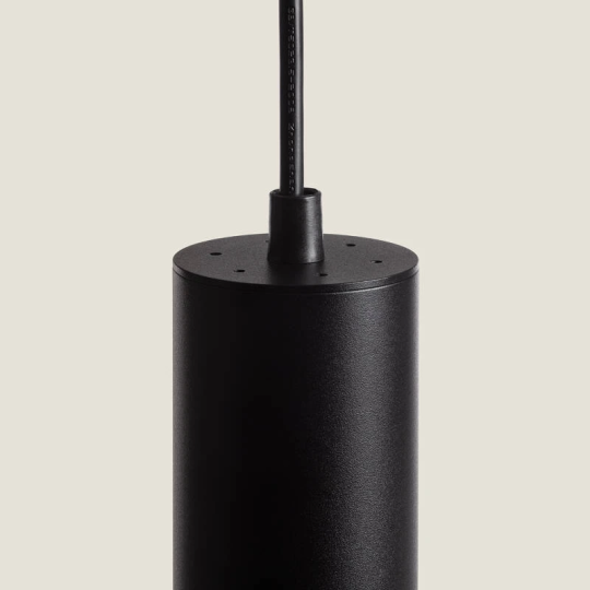 Lámpara Colgante de Aluminio Detalles en Negro