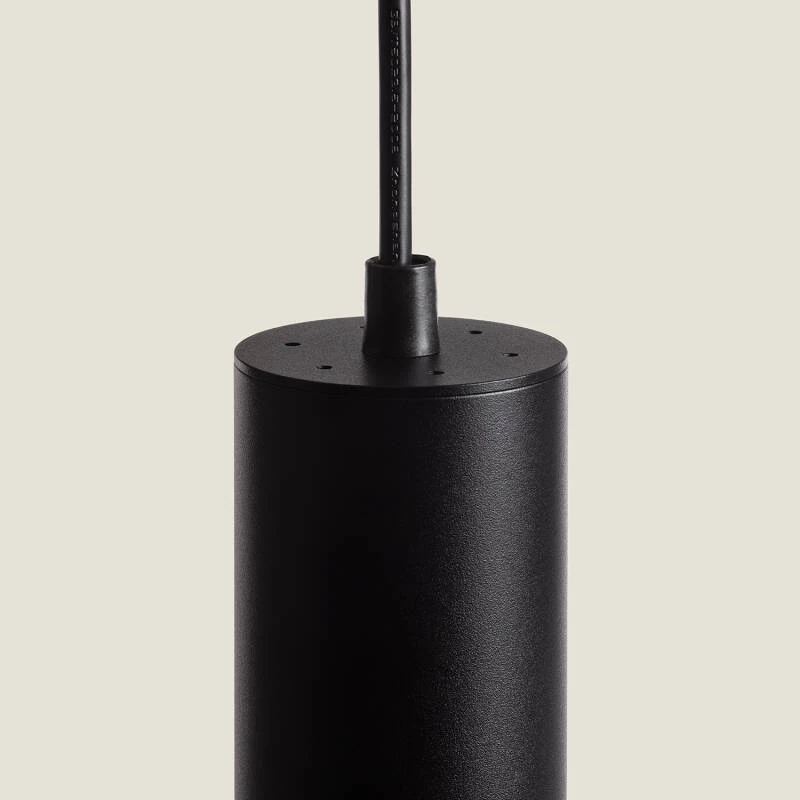 Lámpara Colgante de Aluminio Detalles en Negro