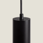 Lámpara Colgante de Aluminio Detalles en Negro