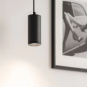 Lámpara Colgante de Aluminio Negro Detalle