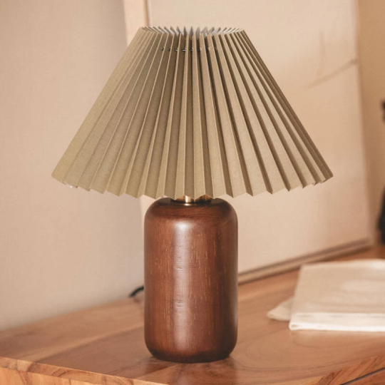 Lámpara de Mesa de Madera Decoración