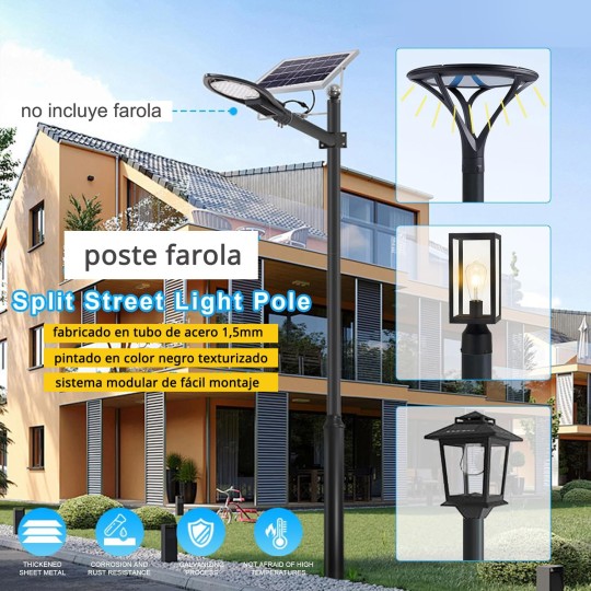 Columna Desmontable Acero Galvanizado 6m