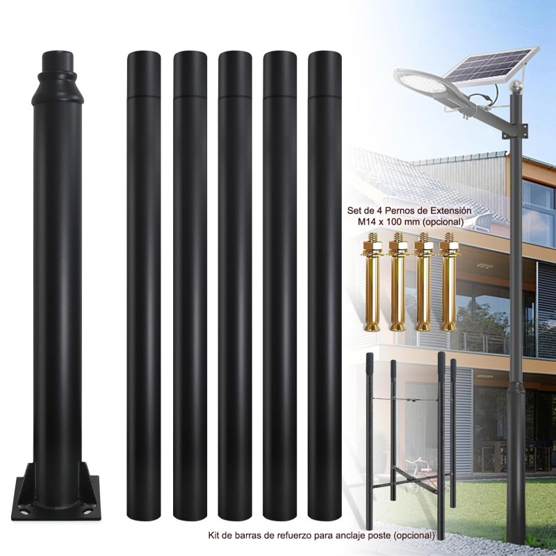 Columna Desmontable Acero Galvanizado 6m