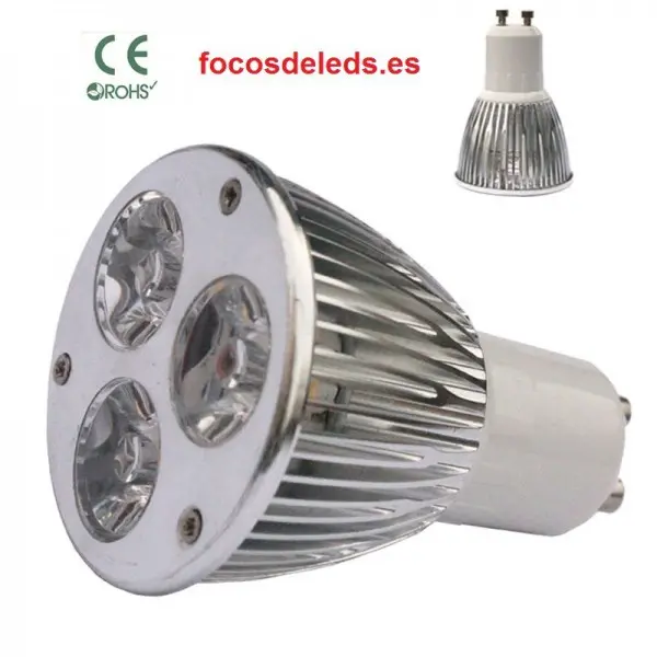 25 Bombillas led gu10 9w, luz potente 220v