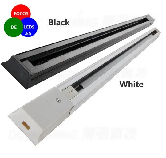 perfil aluminio foco led carril o riel, led track