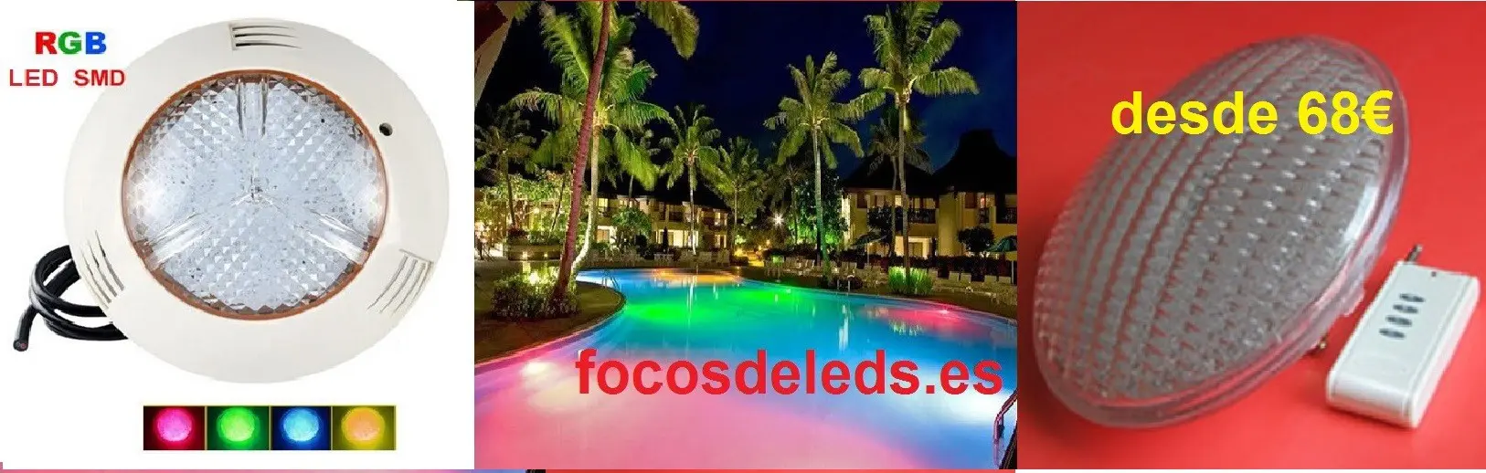 Focos piscina led