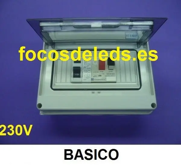 Cuadro eléctrico piscina protección bomba 0,5 - 0,75 1CV 1,5CV 230v basico