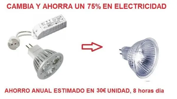 bombilla led mr16 9w luz blanca o calida