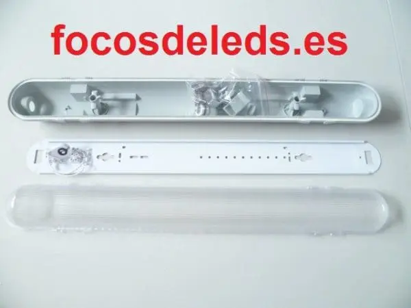 Pantalla estanca led 1 tubo 60cm, 600mm, T8