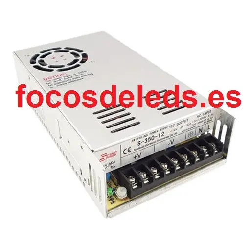 Fuente de Alimentación 12v DC 30A 240w Transformador Alimentador Tira Led