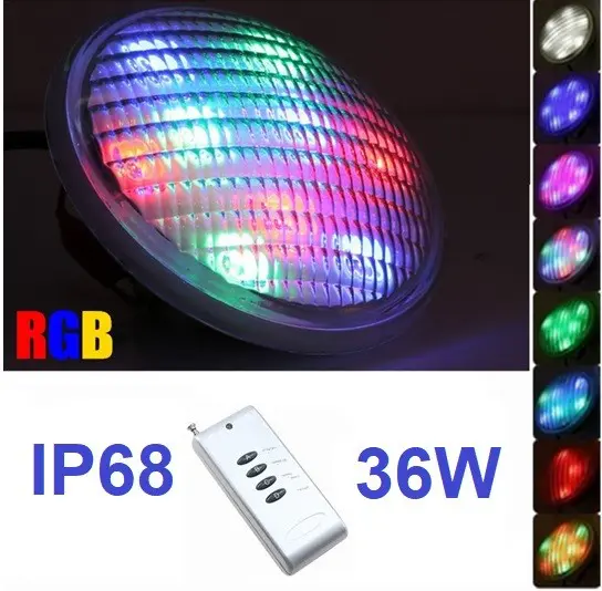 Foco led piscina 36w RGB par56 con memoria