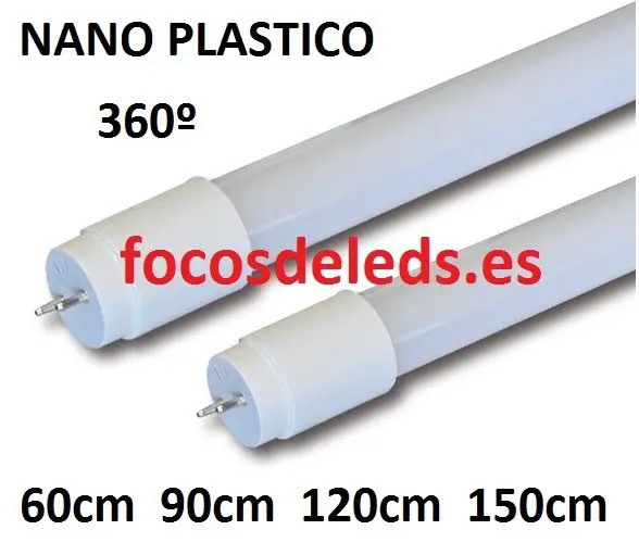 Tubo led nano plastico 360º luminosidad