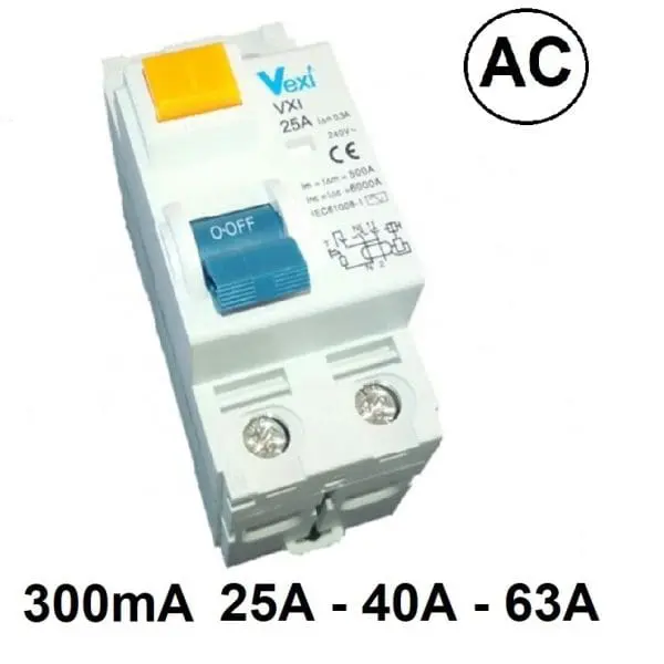 Diferencial bipolar 300mA 2P 25A - 63A