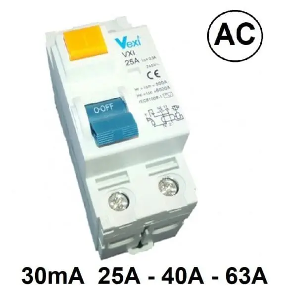 Diferencial bipolar 30mA 2P 25A - 63A