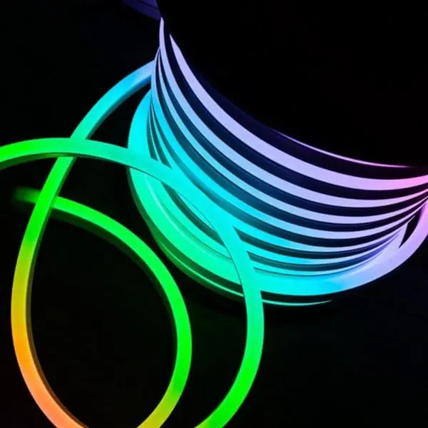 Neón led flexible RGB 230v semicircular 50mts