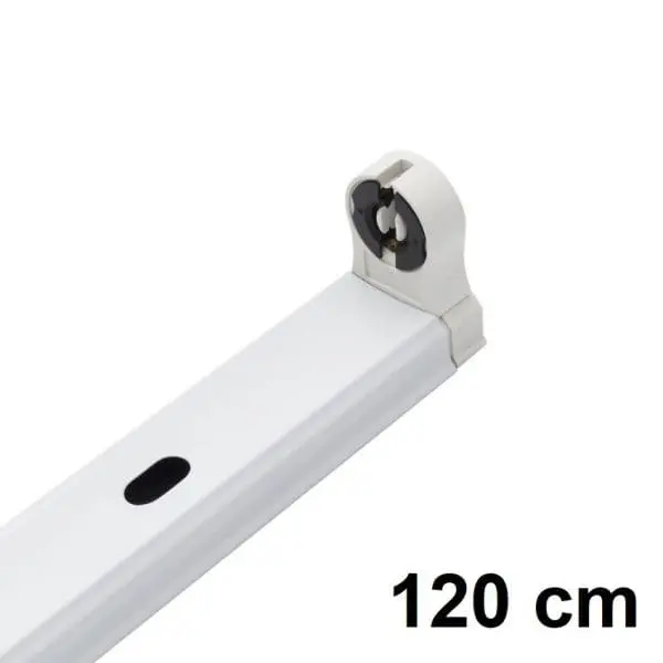 Pantalla regleta led 1 tubo 120cm, 1200mm, T8 aluminio