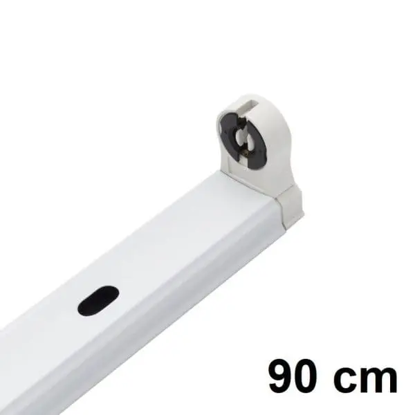 Pantalla regleta led 1 tubo 90cm, 900mm, T8 aluminio