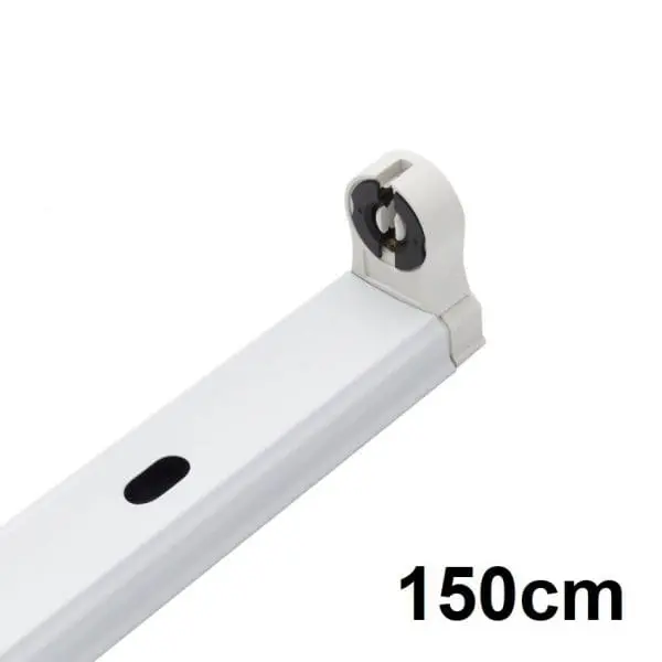 Pantalla regleta led 1 tubo 150cm, 1500mm, T8 aluminio