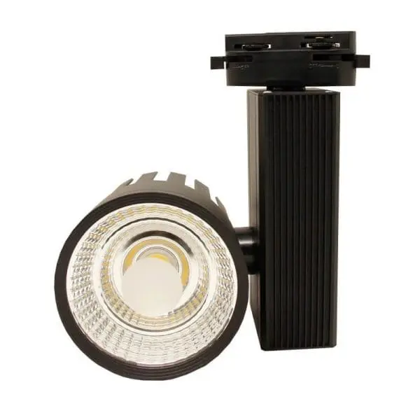 foco le riel carril 30w cob luz blanca o cálida, led track