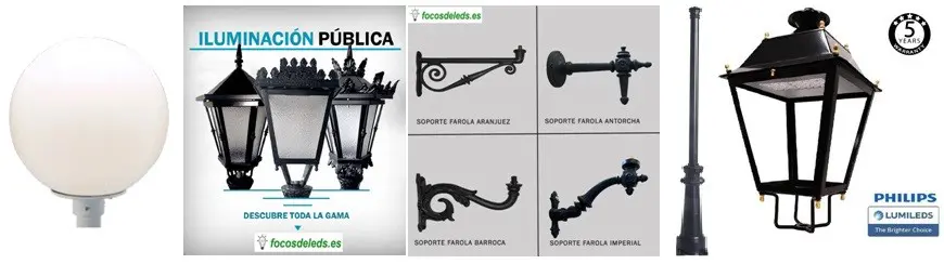 Farola led clasica