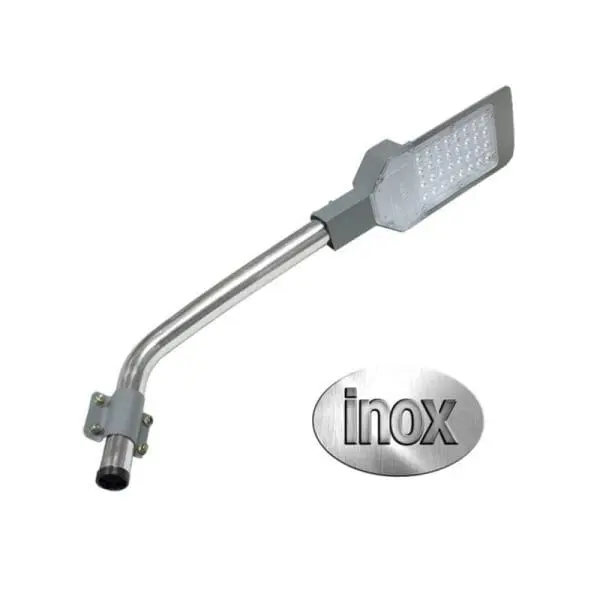 Brazo luminaria led tubo inox 40mm