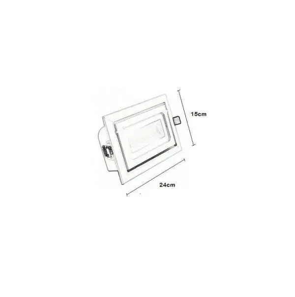 Foco proyector led 36w empotrable regulable