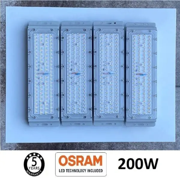 Proyector Led Gasolinera 200w DOSEL OSRAM para estación de servicio.