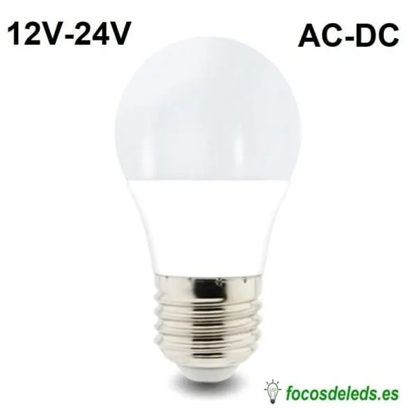 Bombilla LED E27 12V-24V 6W CC