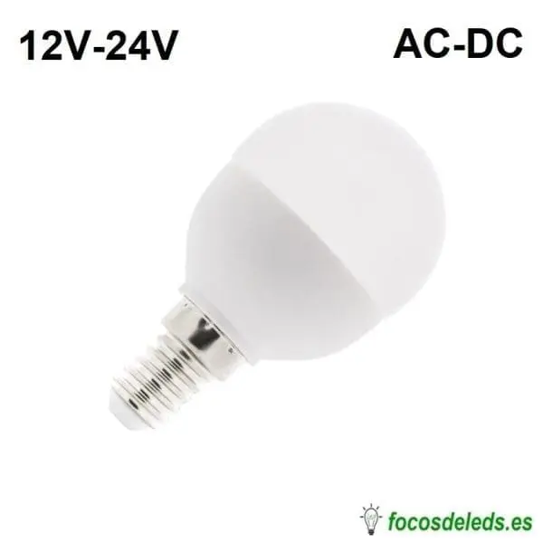 Bombilla LED E14 12V 24V 5W DC