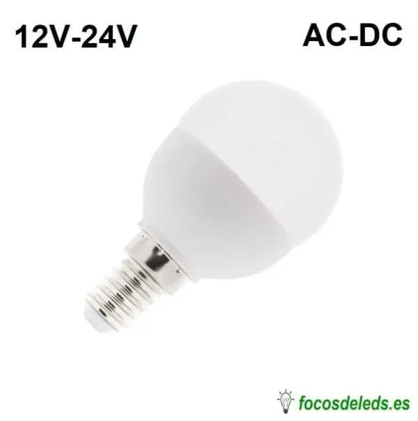 Bombilla LED E14 12V 24V 5W DC